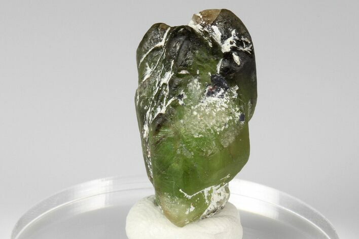 Olivine Peridot Crystal with Ludwigite Inclusions - Pakistan #185264